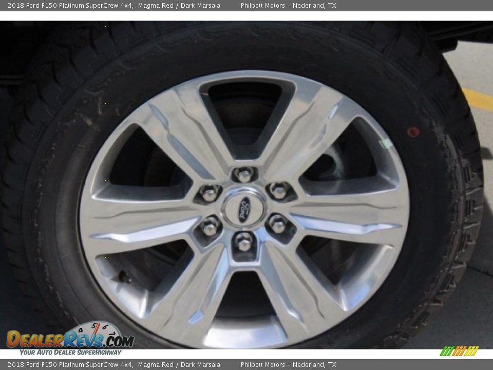 2018 Ford F150 Platinum SuperCrew 4x4 Magma Red / Dark Marsala Photo #6