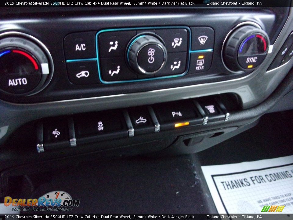 2019 Chevrolet Silverado 3500HD LTZ Crew Cab 4x4 Dual Rear Wheel Summit White / Dark Ash/Jet Black Photo #25