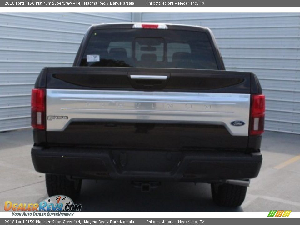 2018 Ford F150 Platinum SuperCrew 4x4 Magma Red / Dark Marsala Photo #9