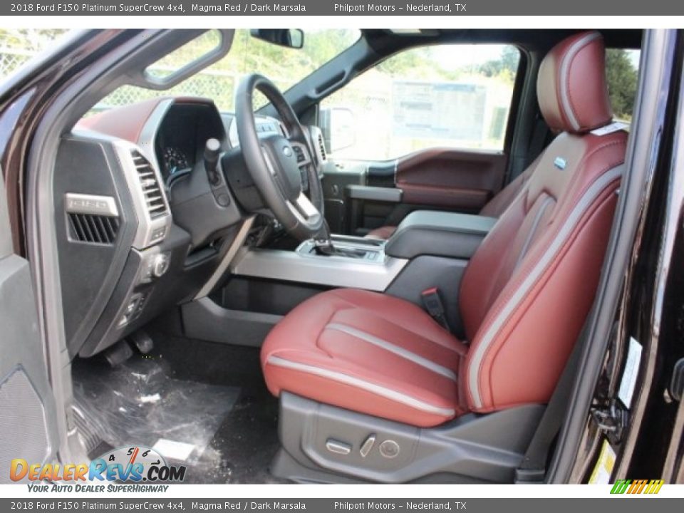 Front Seat of 2018 Ford F150 Platinum SuperCrew 4x4 Photo #15