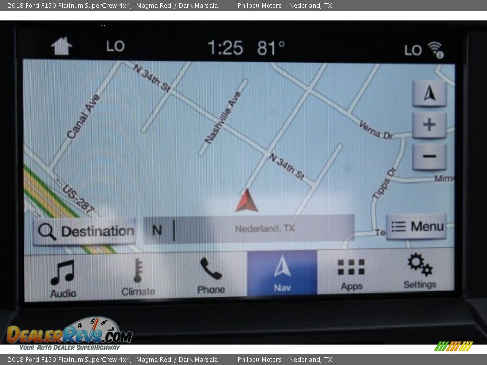 2018 Ford F150 Platinum SuperCrew 4x4 Magma Red / Dark Marsala Photo #17