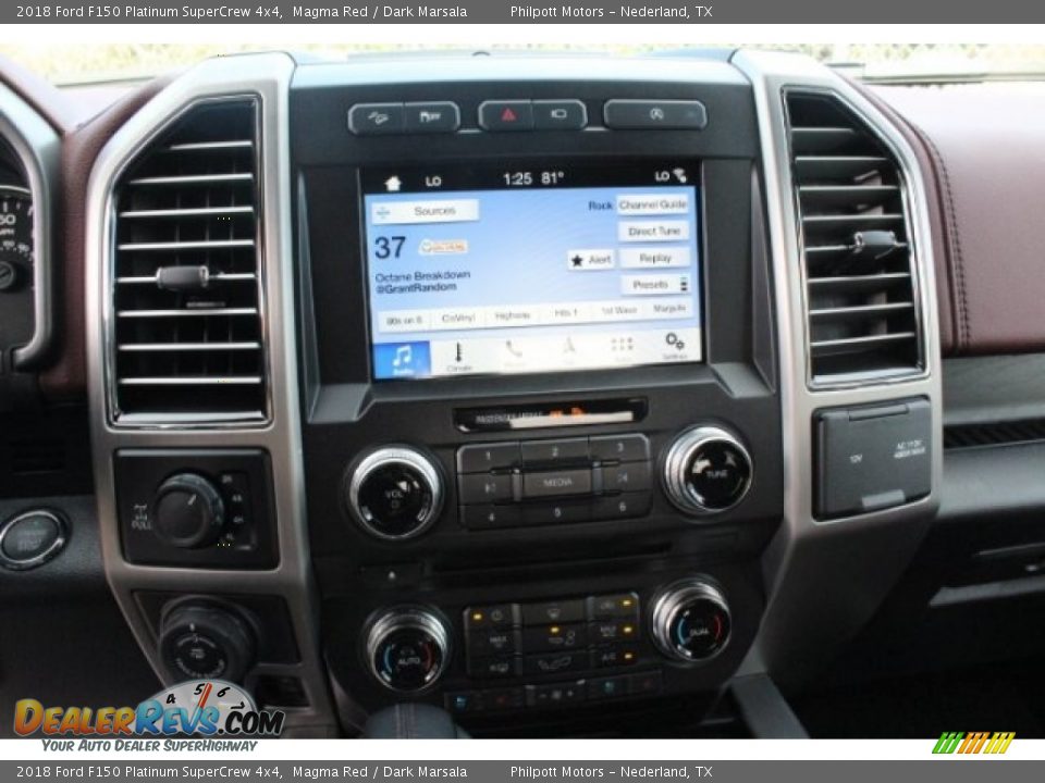 2018 Ford F150 Platinum SuperCrew 4x4 Magma Red / Dark Marsala Photo #18