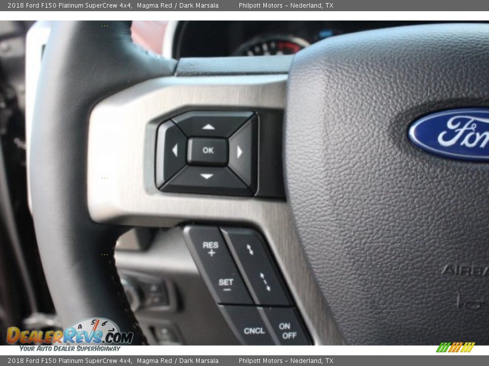 2018 Ford F150 Platinum SuperCrew 4x4 Steering Wheel Photo #21