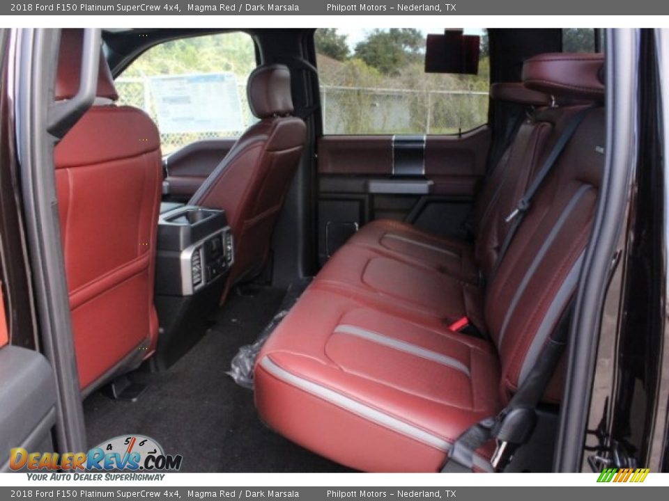 Rear Seat of 2018 Ford F150 Platinum SuperCrew 4x4 Photo #26