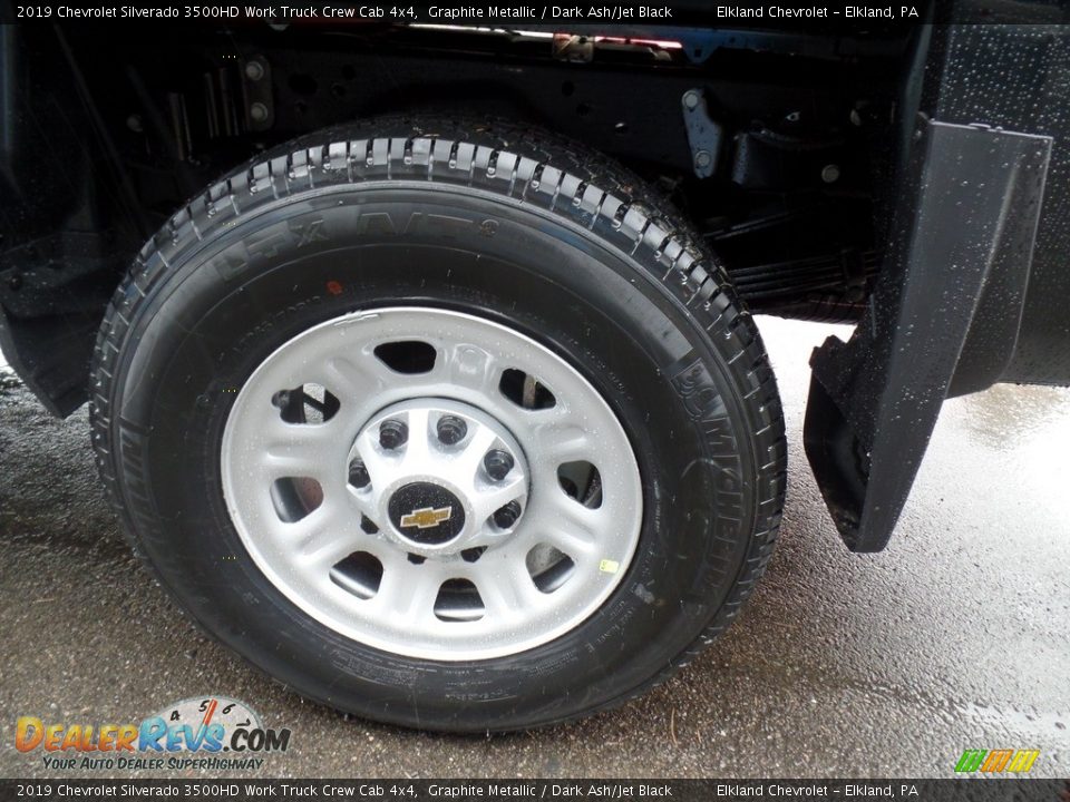 2019 Chevrolet Silverado 3500HD Work Truck Crew Cab 4x4 Graphite Metallic / Dark Ash/Jet Black Photo #9