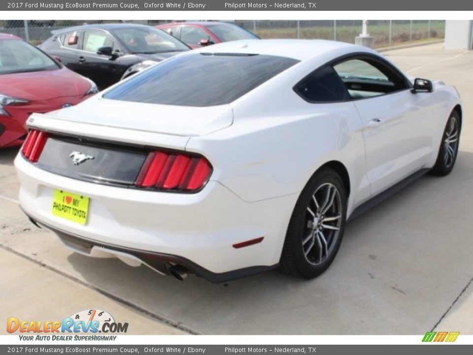 2017 Ford Mustang EcoBoost Premium Coupe Oxford White / Ebony Photo #8