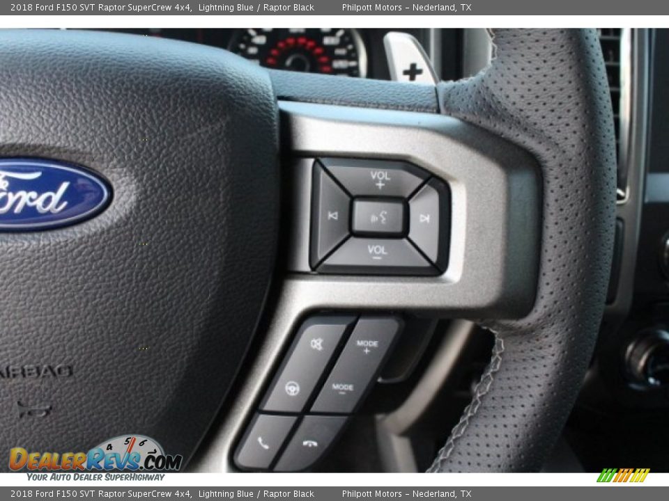 2018 Ford F150 SVT Raptor SuperCrew 4x4 Steering Wheel Photo #22