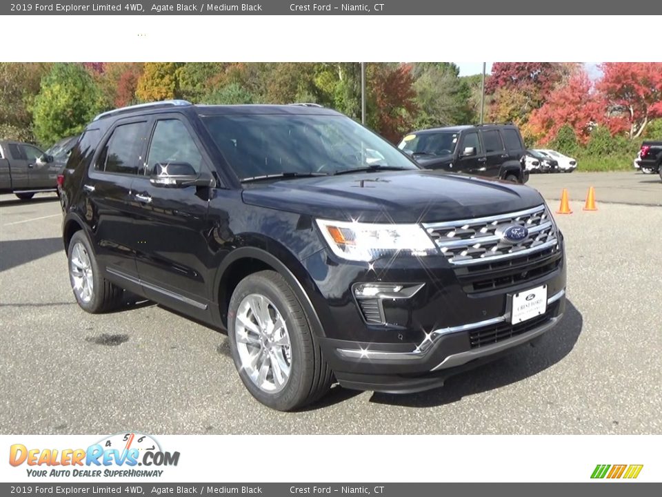 2019 Ford Explorer Limited 4WD Agate Black / Medium Black Photo #1