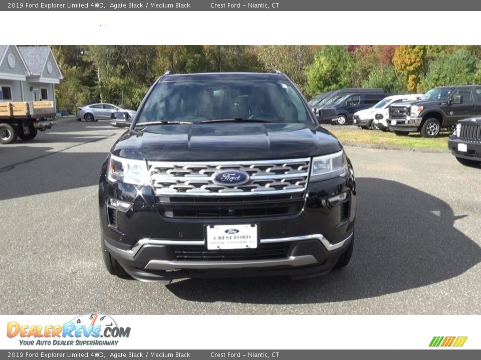 2019 Ford Explorer Limited 4WD Agate Black / Medium Black Photo #2