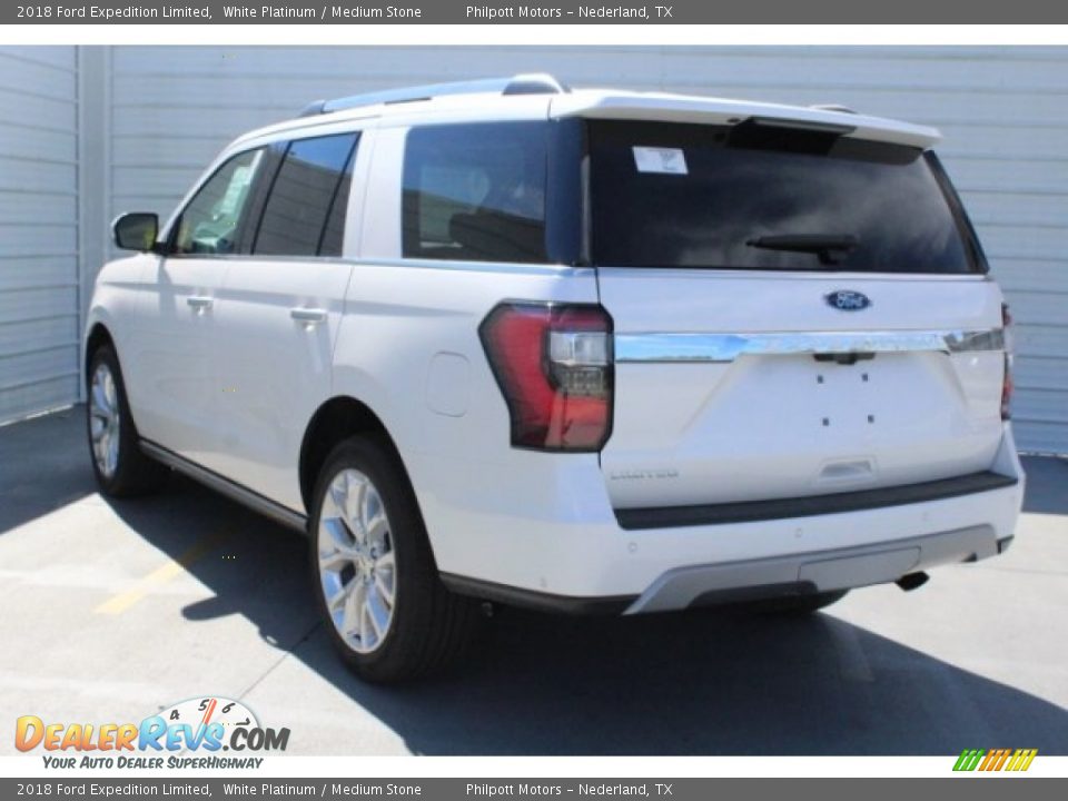 2018 Ford Expedition Limited White Platinum / Medium Stone Photo #7