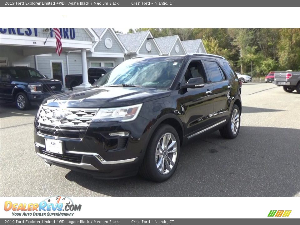 2019 Ford Explorer Limited 4WD Agate Black / Medium Black Photo #3