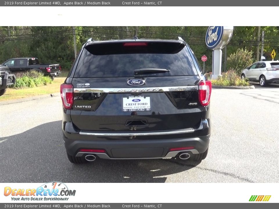 2019 Ford Explorer Limited 4WD Agate Black / Medium Black Photo #6