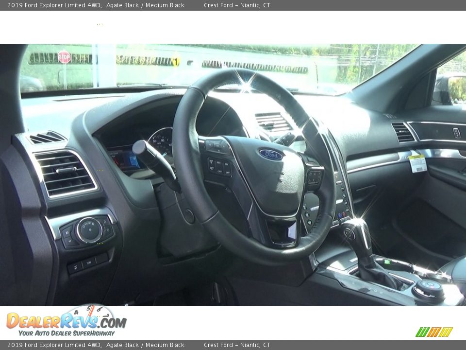 2019 Ford Explorer Limited 4WD Agate Black / Medium Black Photo #11