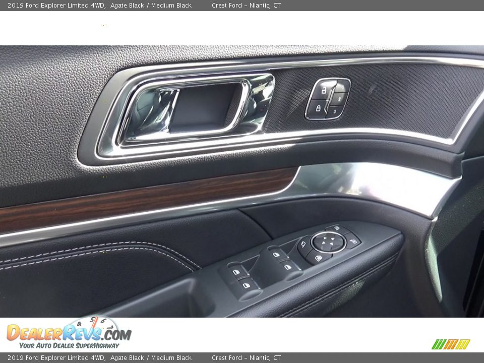 2019 Ford Explorer Limited 4WD Agate Black / Medium Black Photo #13