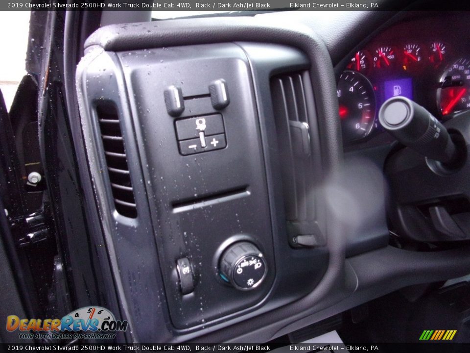 2019 Chevrolet Silverado 2500HD Work Truck Double Cab 4WD Black / Dark Ash/Jet Black Photo #16