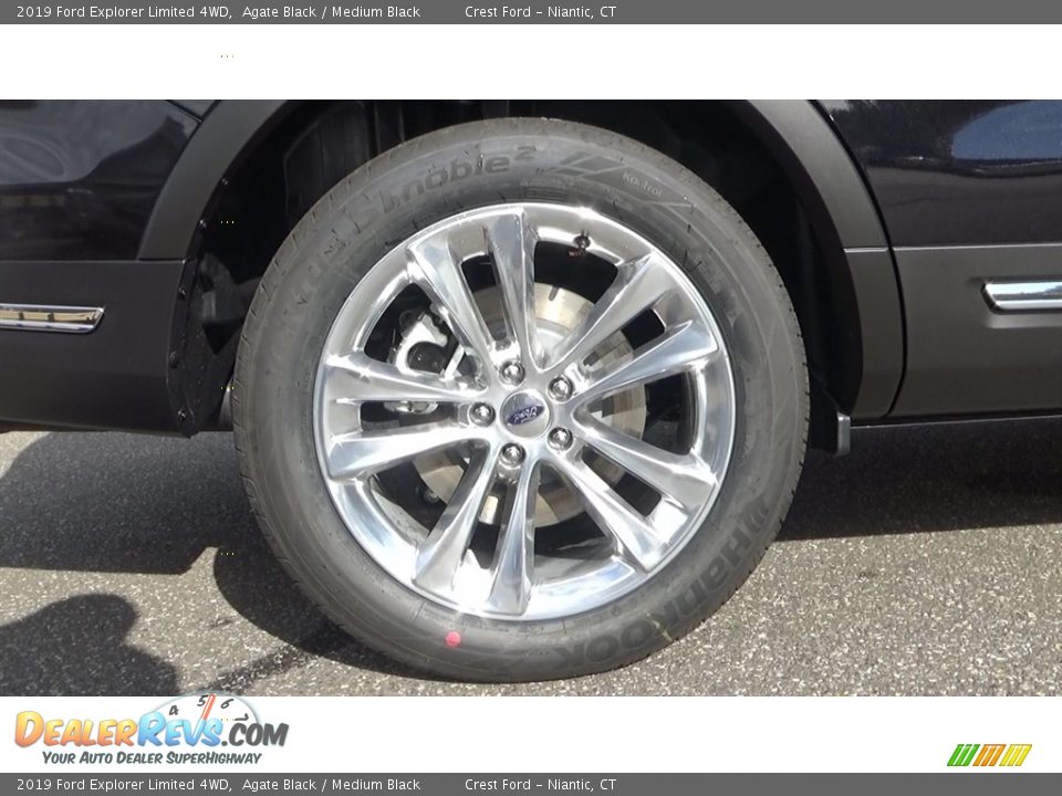 2019 Ford Explorer Limited 4WD Agate Black / Medium Black Photo #23