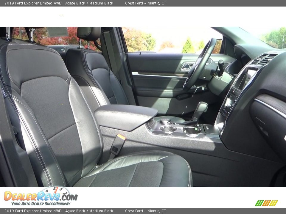 2019 Ford Explorer Limited 4WD Agate Black / Medium Black Photo #25