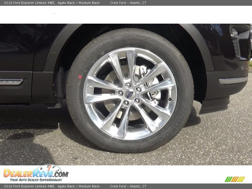 2019 Ford Explorer Limited 4WD Agate Black / Medium Black Photo #27