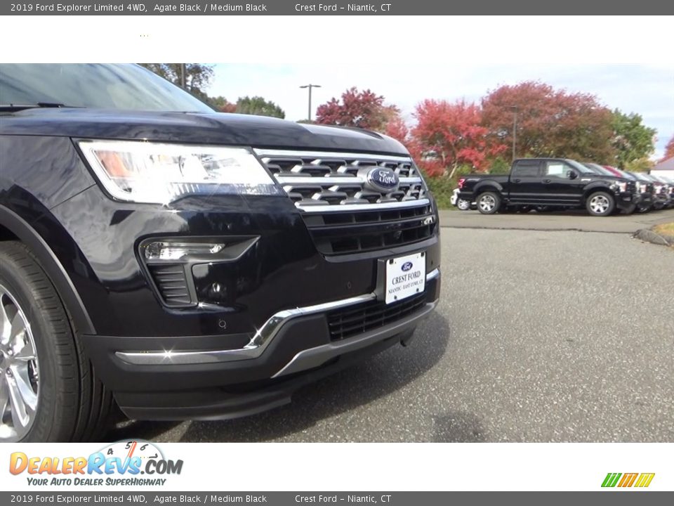 2019 Ford Explorer Limited 4WD Agate Black / Medium Black Photo #28