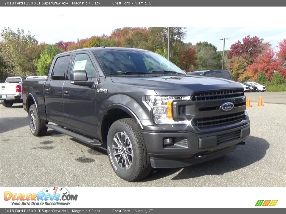 2018 Ford F150 XLT SuperCrew 4x4 Magnetic / Black Photo #1