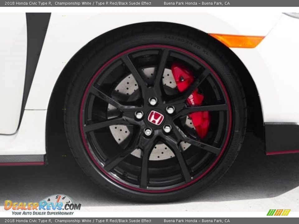 2018 Honda Civic Type R Championship White / Type R Red/Black Suede Effect Photo #13