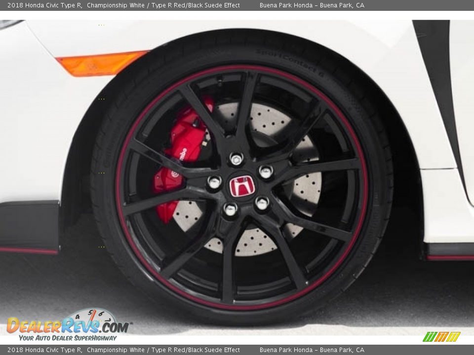 2018 Honda Civic Type R Championship White / Type R Red/Black Suede Effect Photo #14