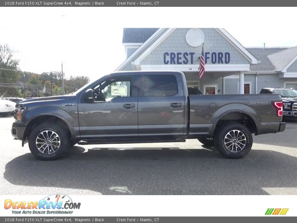 2018 Ford F150 XLT SuperCrew 4x4 Magnetic / Black Photo #4