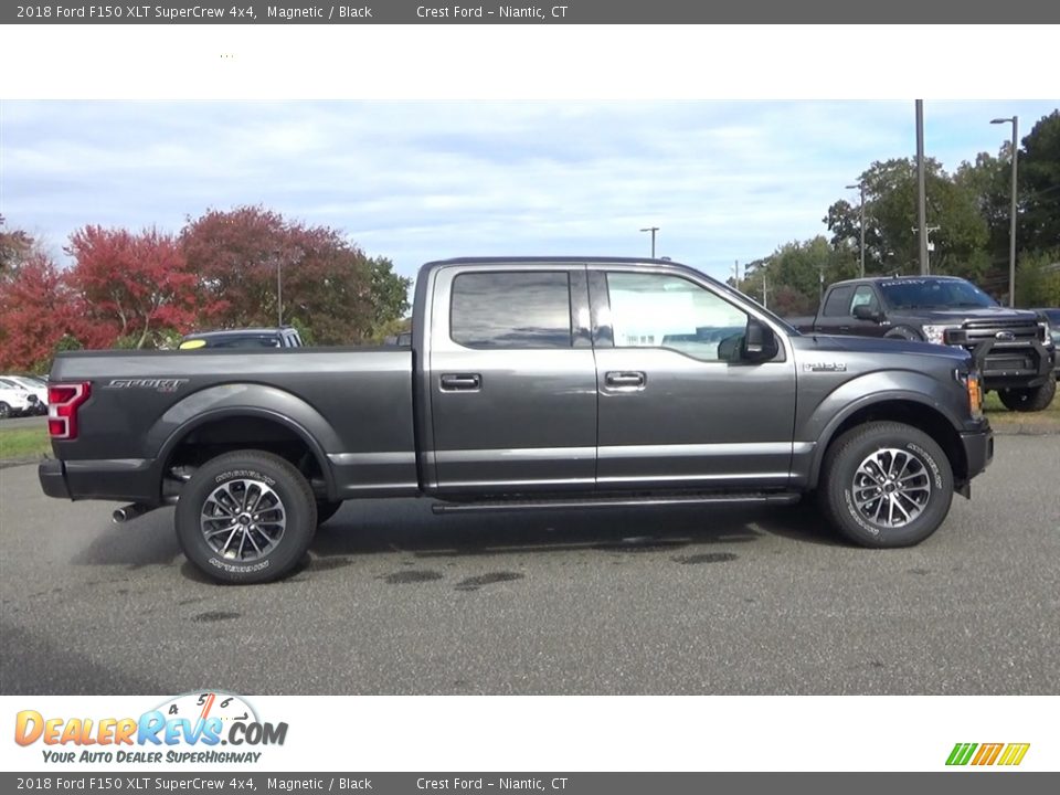 2018 Ford F150 XLT SuperCrew 4x4 Magnetic / Black Photo #8
