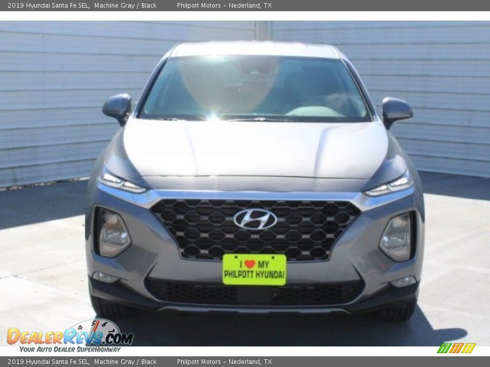 2019 Hyundai Santa Fe SEL Machine Gray / Black Photo #2