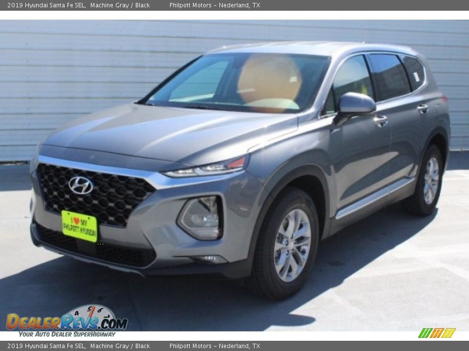 2019 Hyundai Santa Fe SEL Machine Gray / Black Photo #3