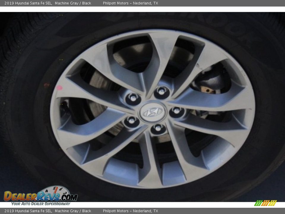 2019 Hyundai Santa Fe SEL Machine Gray / Black Photo #6