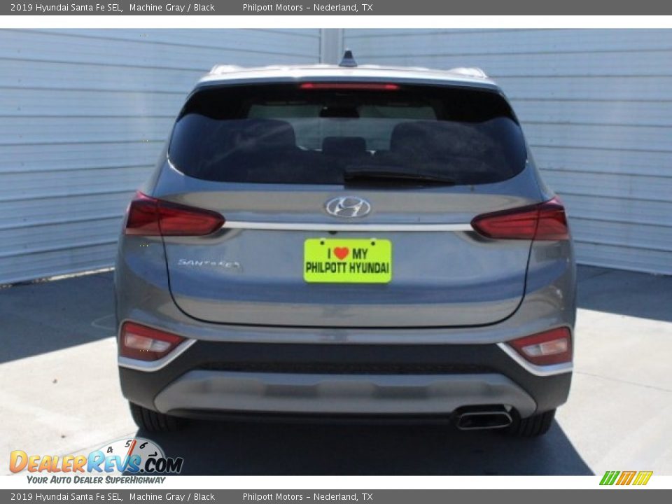 2019 Hyundai Santa Fe SEL Machine Gray / Black Photo #8