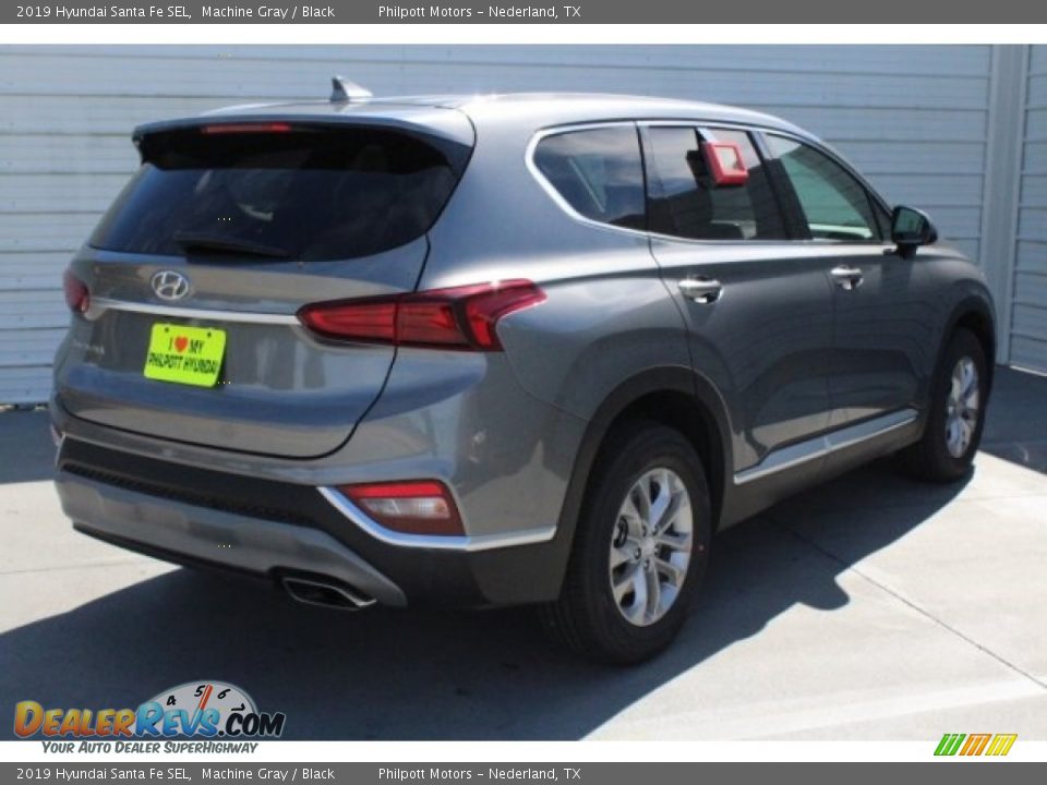 2019 Hyundai Santa Fe SEL Machine Gray / Black Photo #9
