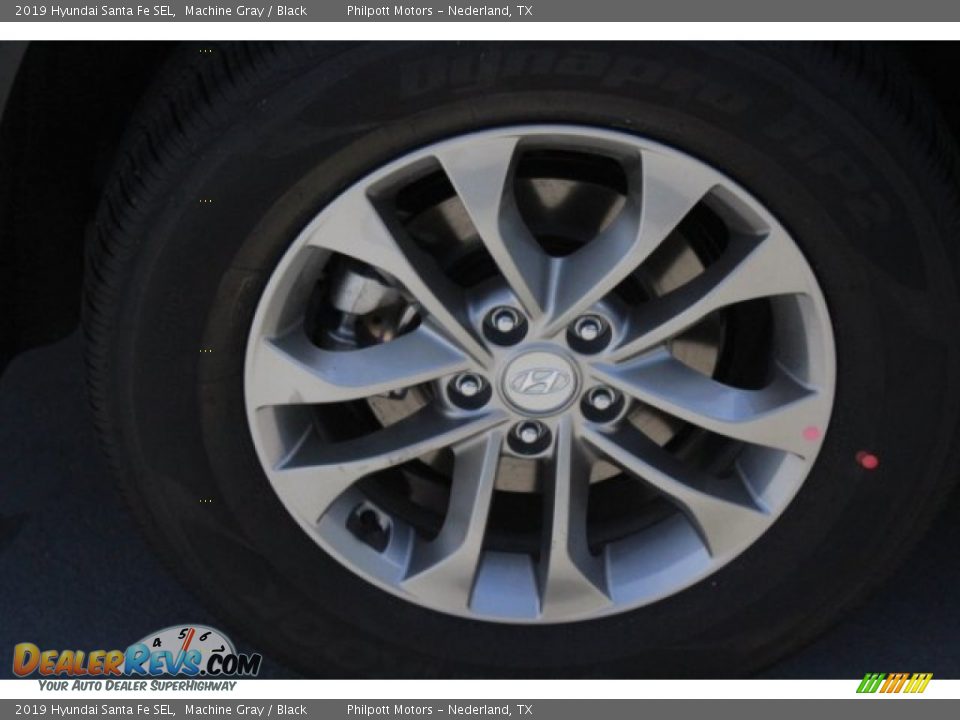 2019 Hyundai Santa Fe SEL Machine Gray / Black Photo #10