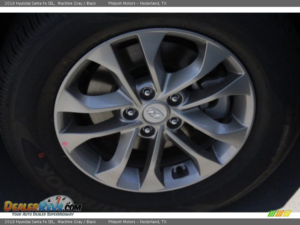 2019 Hyundai Santa Fe SEL Machine Gray / Black Photo #11