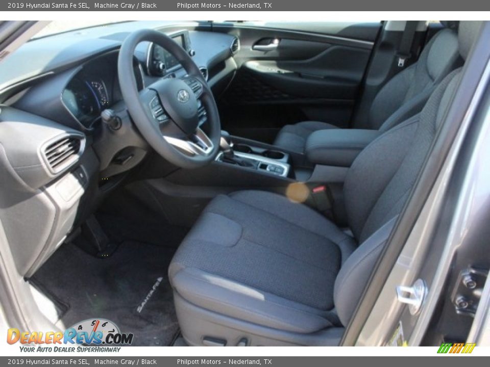 2019 Hyundai Santa Fe SEL Machine Gray / Black Photo #14