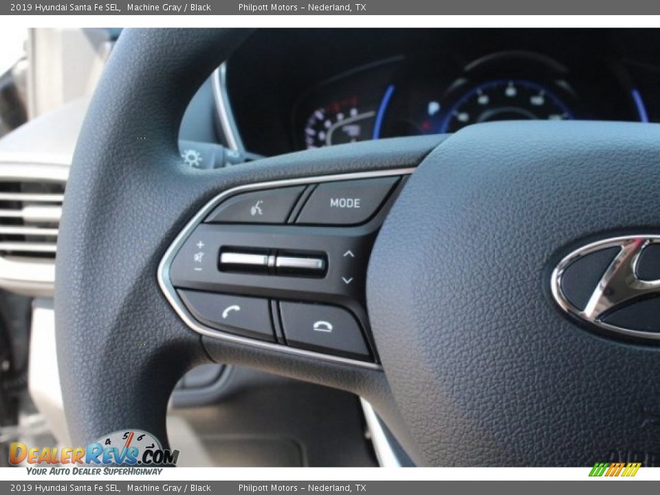 2019 Hyundai Santa Fe SEL Machine Gray / Black Photo #19