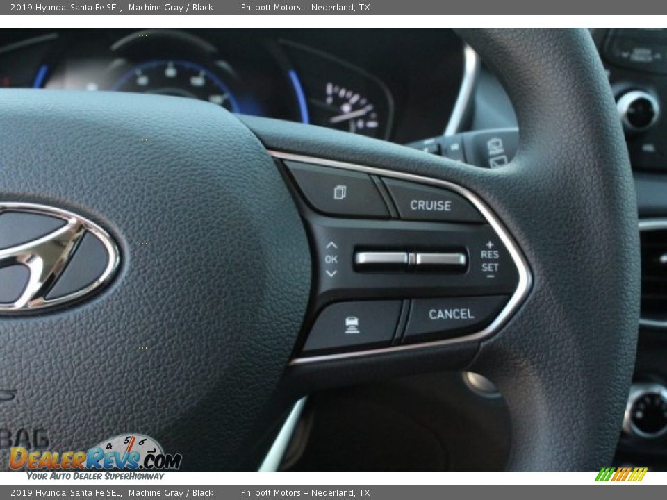 2019 Hyundai Santa Fe SEL Machine Gray / Black Photo #20
