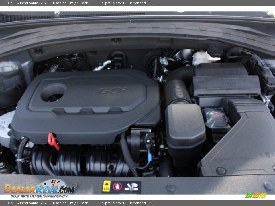 2019 Hyundai Santa Fe SEL Machine Gray / Black Photo #32