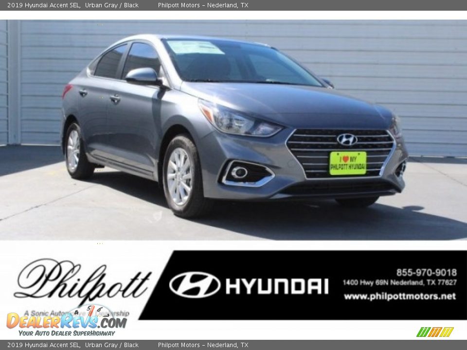 2019 Hyundai Accent SEL Urban Gray / Black Photo #1
