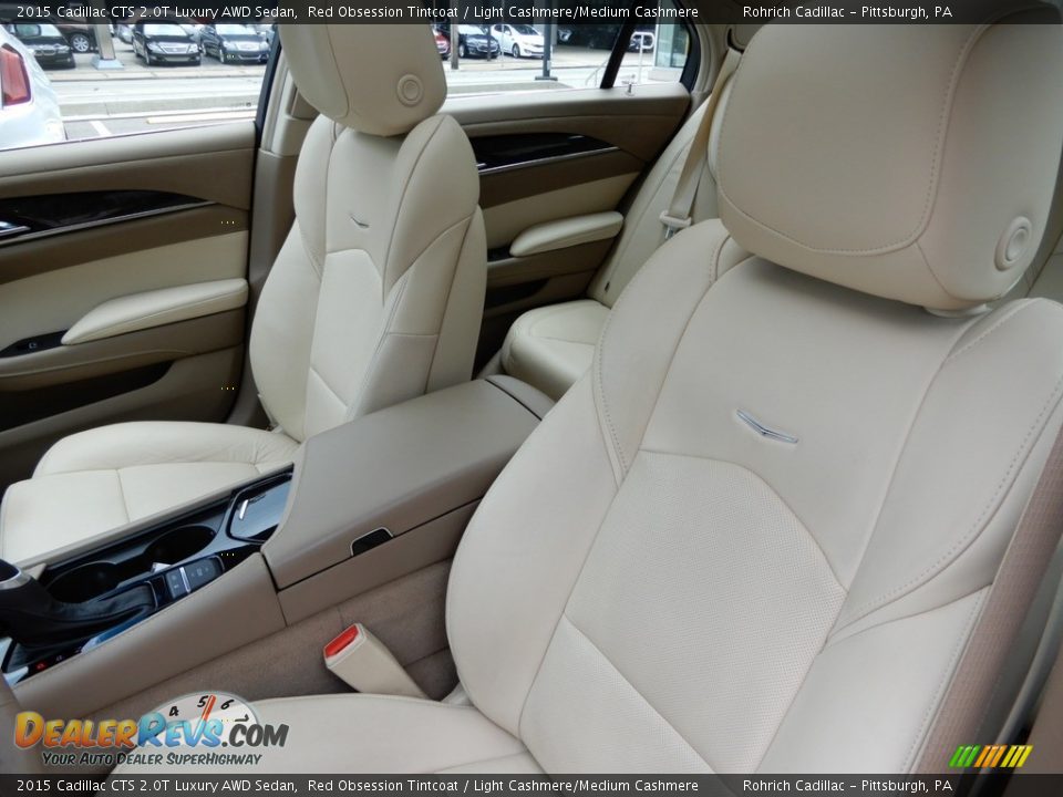 2015 Cadillac CTS 2.0T Luxury AWD Sedan Red Obsession Tintcoat / Light Cashmere/Medium Cashmere Photo #17