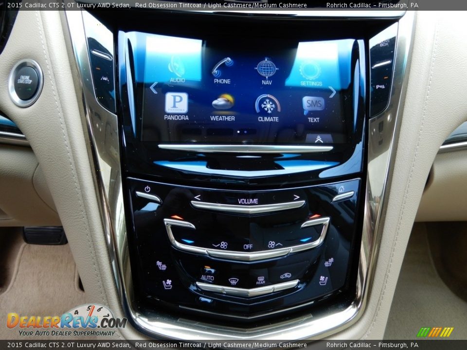 2015 Cadillac CTS 2.0T Luxury AWD Sedan Red Obsession Tintcoat / Light Cashmere/Medium Cashmere Photo #18