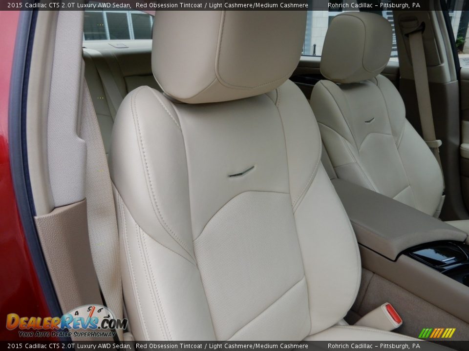 2015 Cadillac CTS 2.0T Luxury AWD Sedan Red Obsession Tintcoat / Light Cashmere/Medium Cashmere Photo #19