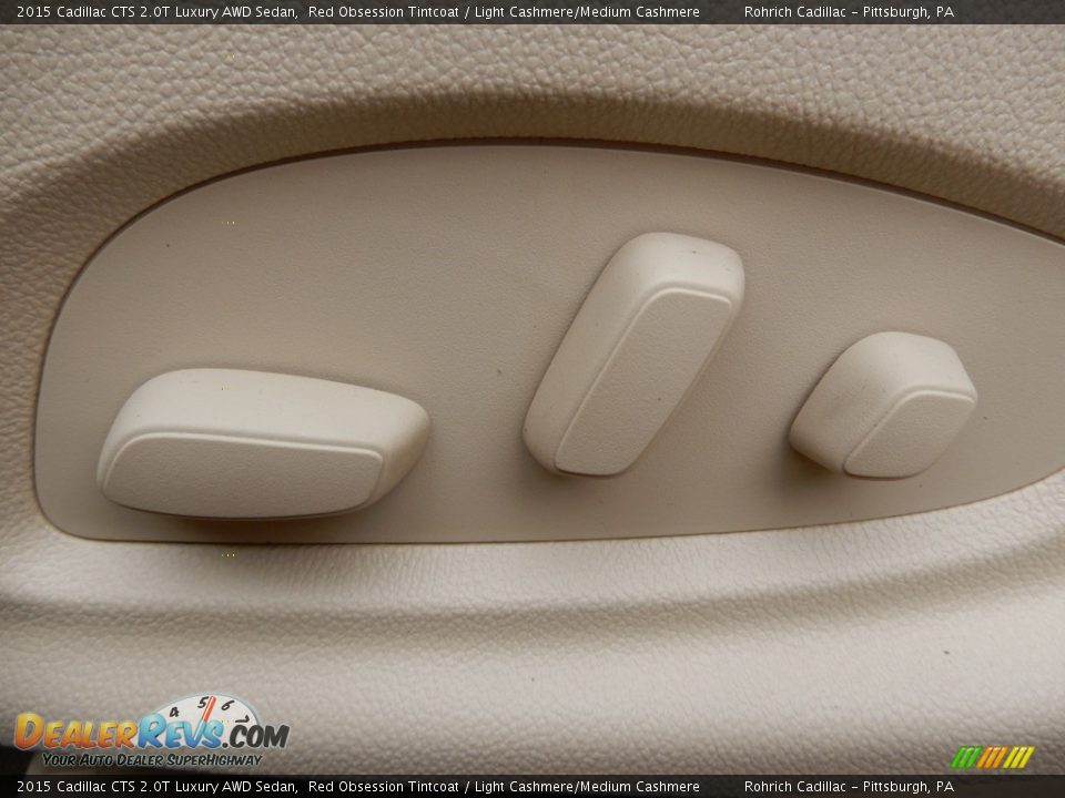 2015 Cadillac CTS 2.0T Luxury AWD Sedan Red Obsession Tintcoat / Light Cashmere/Medium Cashmere Photo #23