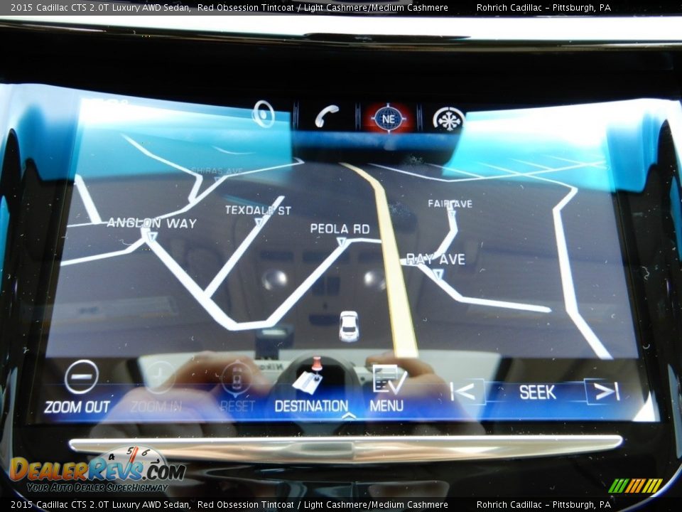 2015 Cadillac CTS 2.0T Luxury AWD Sedan Red Obsession Tintcoat / Light Cashmere/Medium Cashmere Photo #24