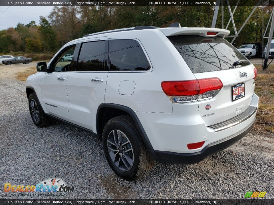 2019 Jeep Grand Cherokee Limited 4x4 Bright White / Light Frost Beige/Black Photo #4