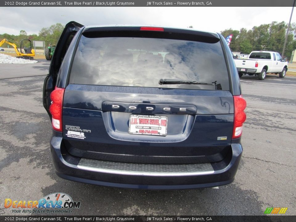 2012 Dodge Grand Caravan SE True Blue Pearl / Black/Light Graystone Photo #28
