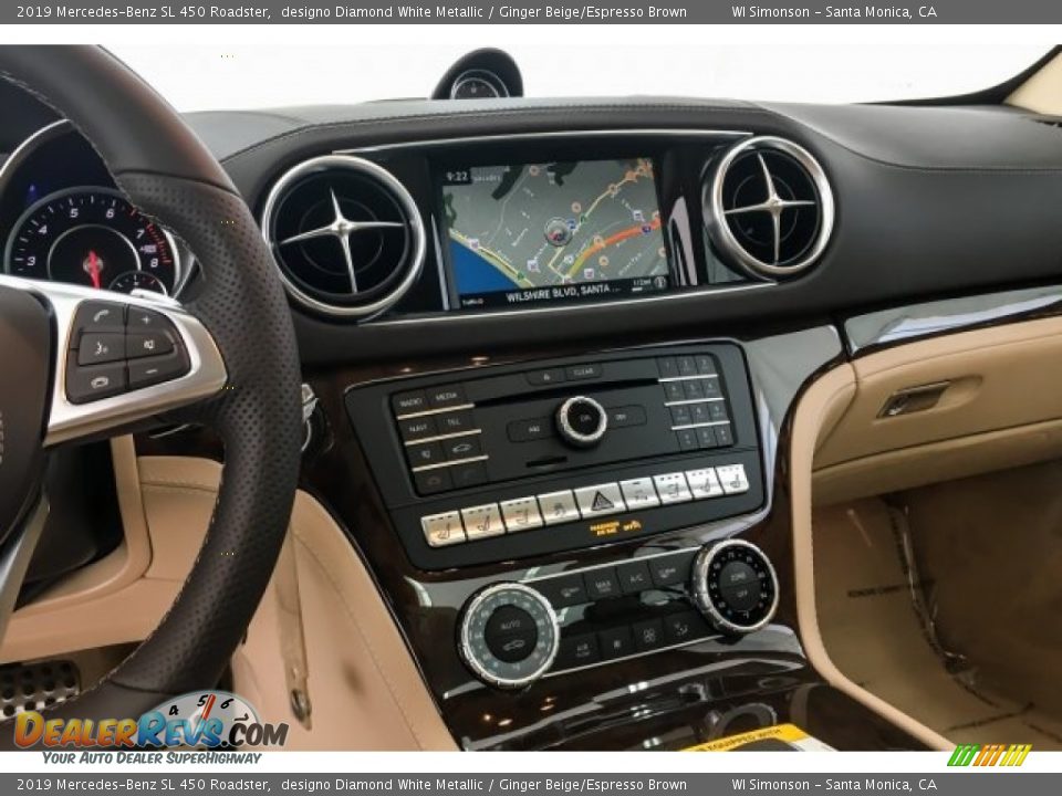 Controls of 2019 Mercedes-Benz SL 450 Roadster Photo #6