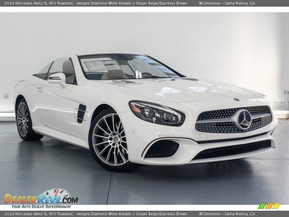 Front 3/4 View of 2019 Mercedes-Benz SL 450 Roadster Photo #12