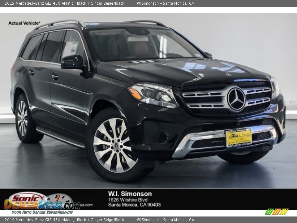 2019 Mercedes-Benz GLS 450 4Matic Black / Ginger Beige/Black Photo #1